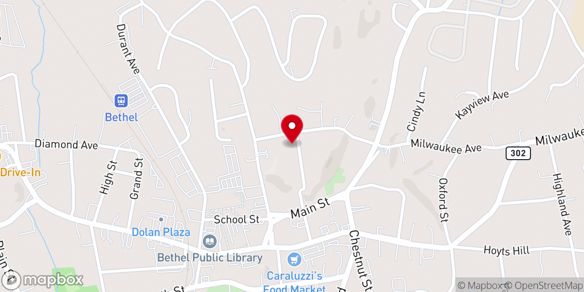 Map showing location of Episcopal Church Women Diocese of Connecticut