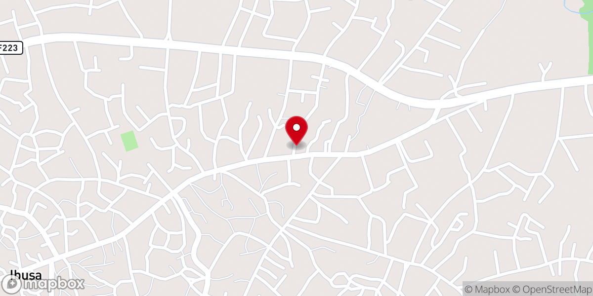 Map showing location of Deeper Life Bible Church Ogboli Igbuzor