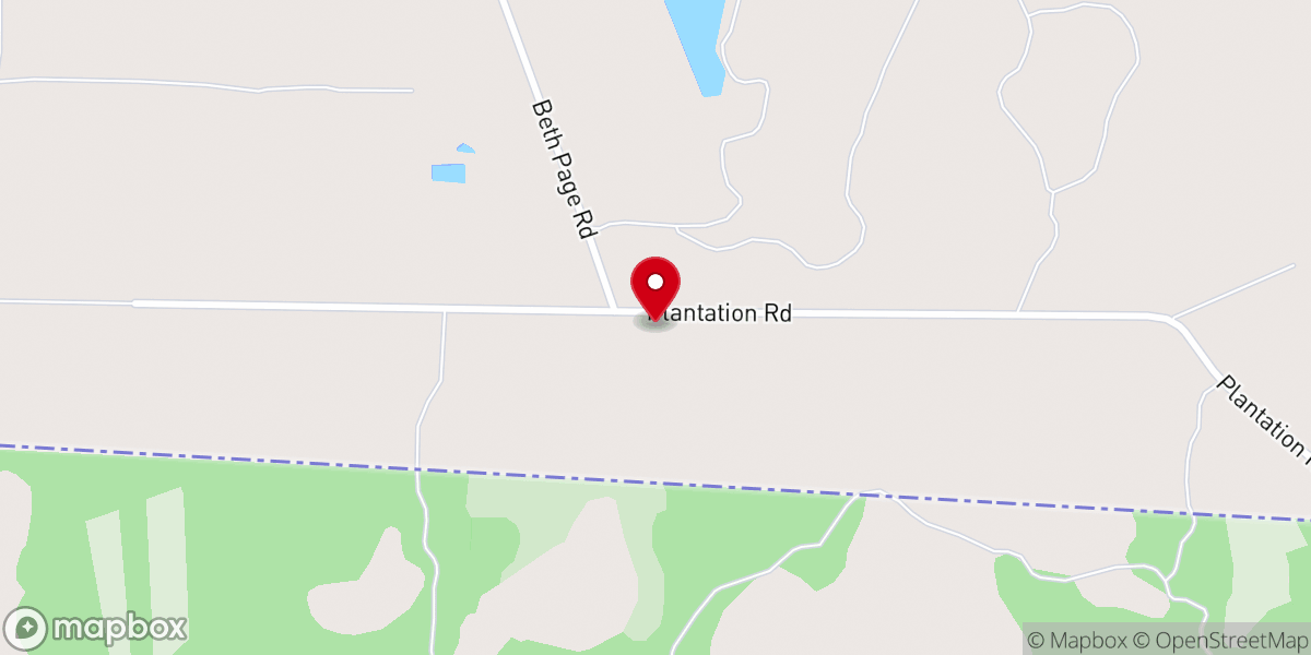 Map showing location of Bethpage Church