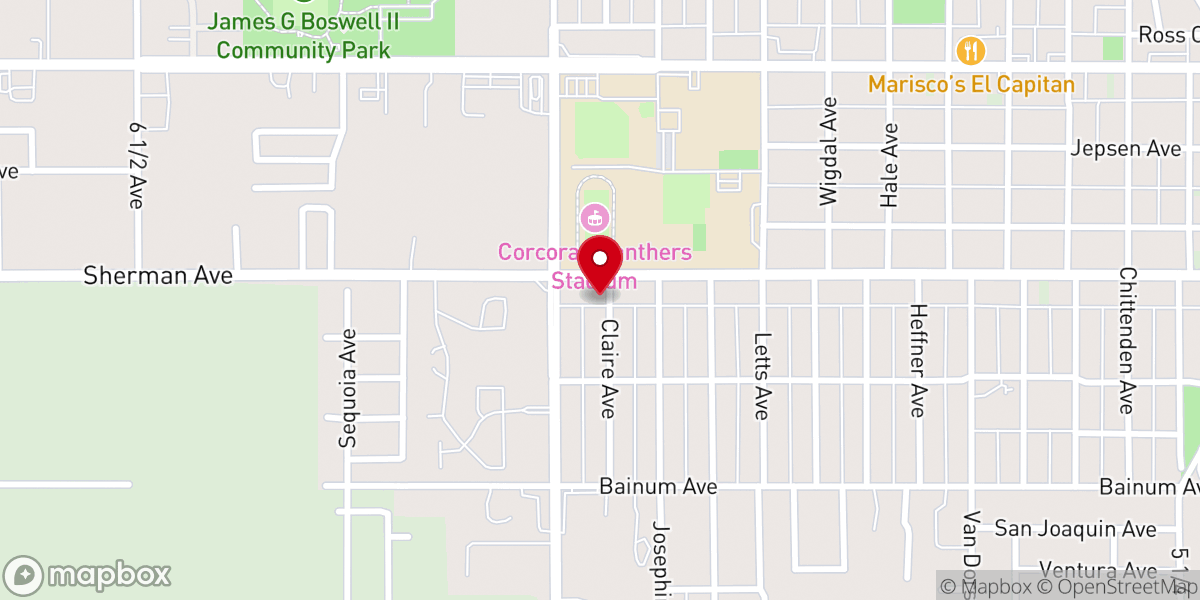 Map showing location of Iglesia La Luz del Mundo