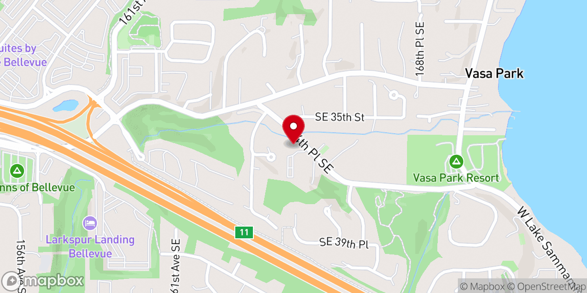Map showing location of ECCC (Eastside Christian Community Church)