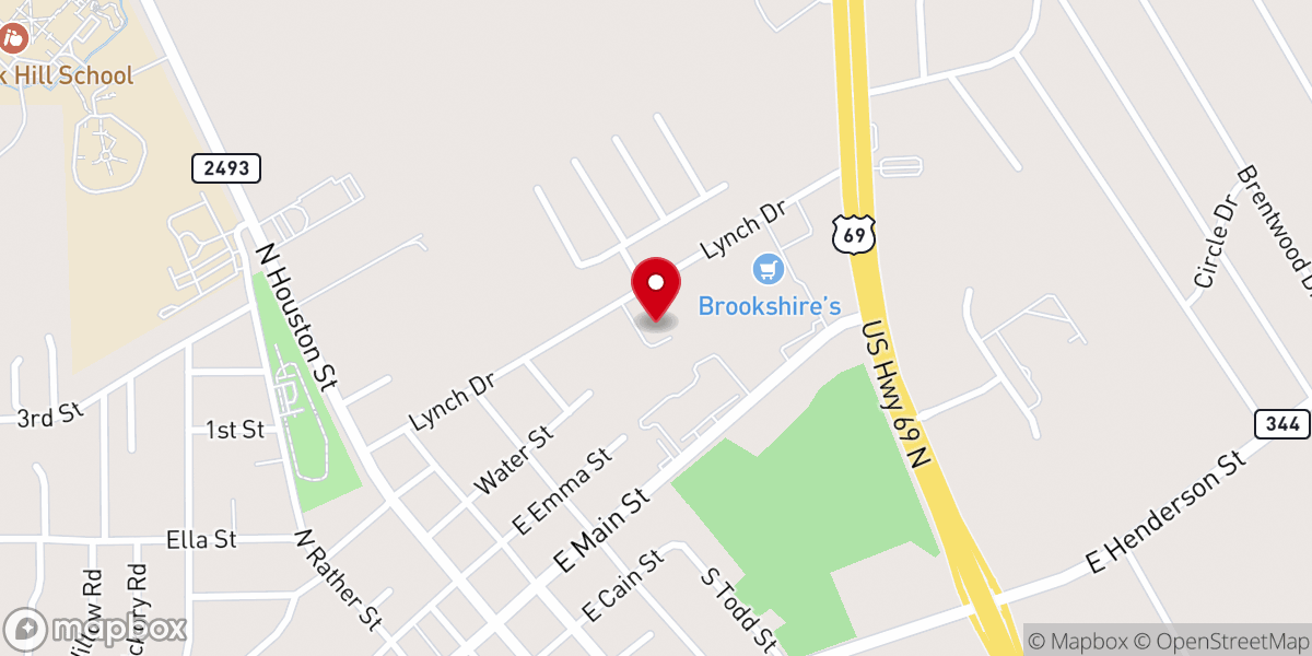 Map showing location of The Branch Community Church
