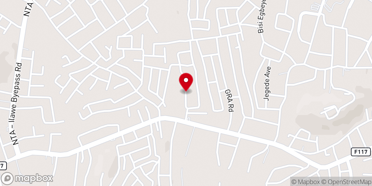 Map showing location of Foursquare Gospel Church Ado Ekiti District Headquarters (Chapel of Solution)