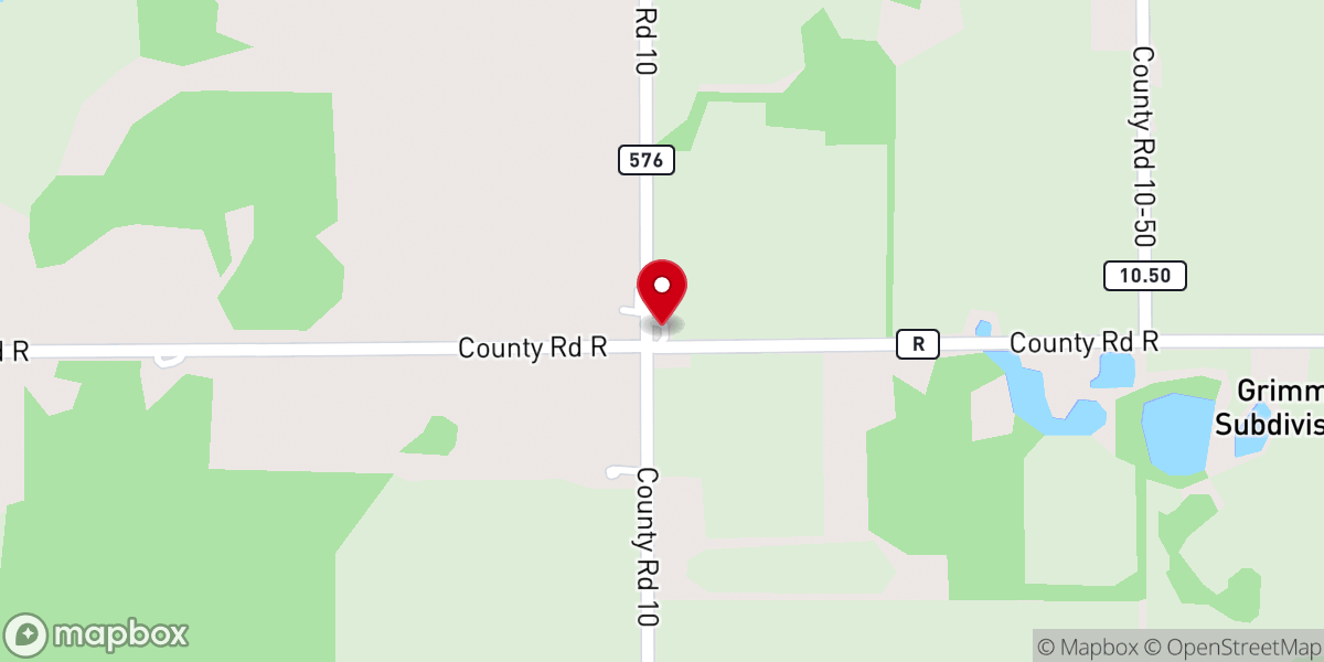 Map showing location of North Bridgewater Church