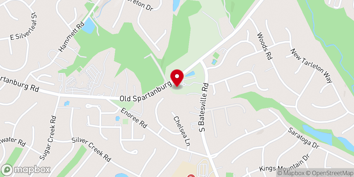 Map showing location of Fellowship Presbyterian Church