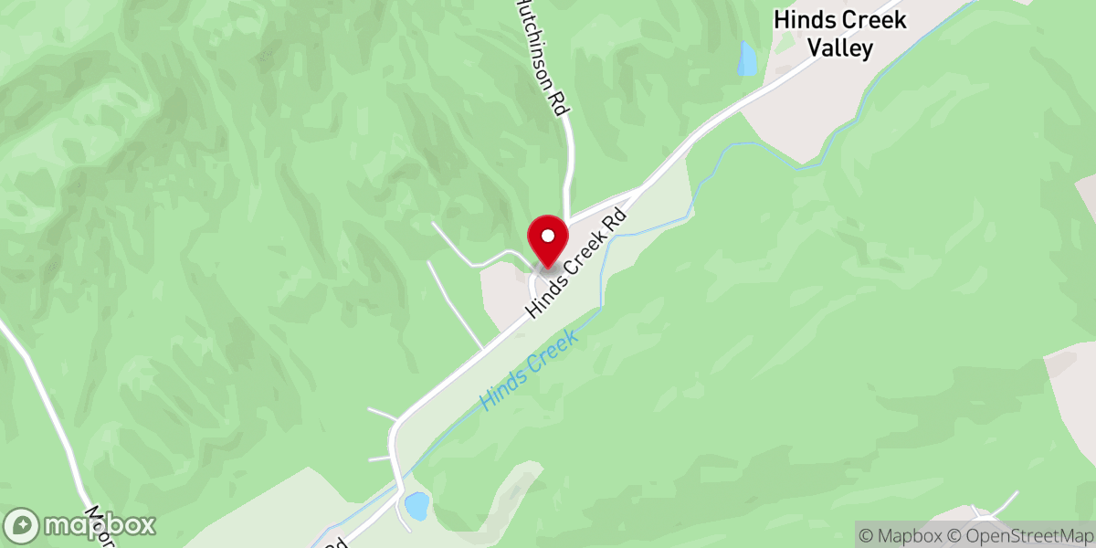 Map showing location of Walnut Grove Baptist Church