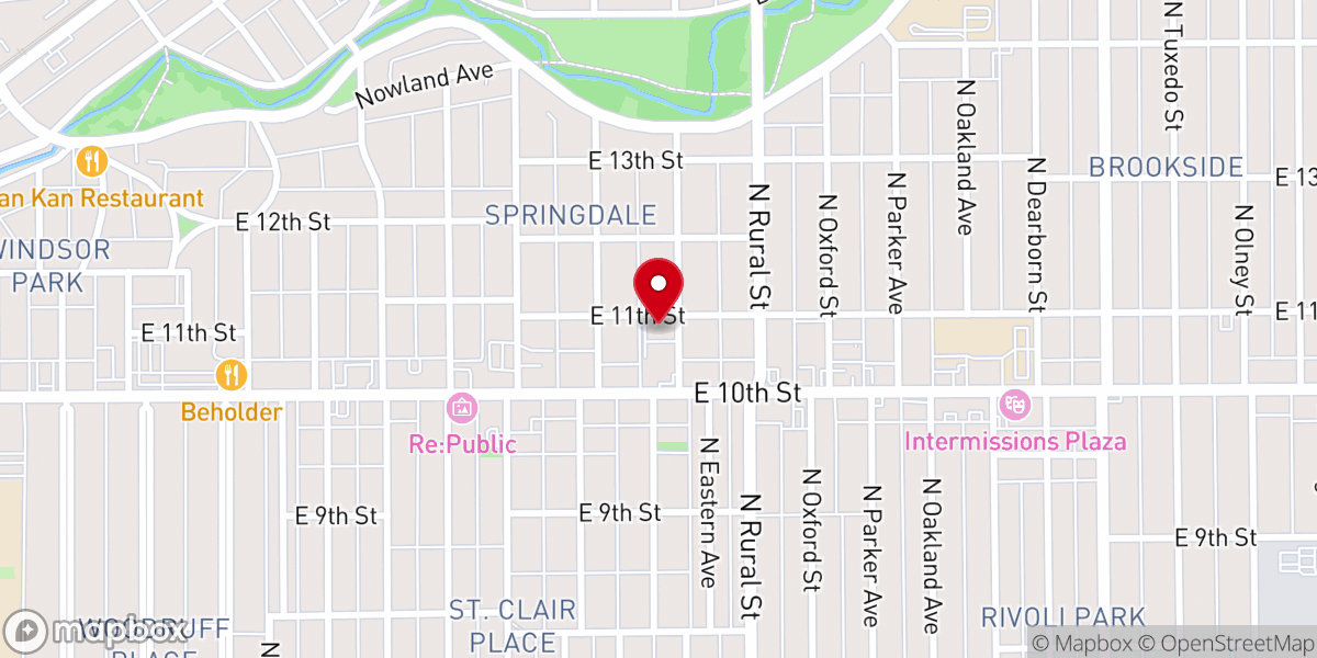Map showing location of St Peter Lutheran Church LCMS