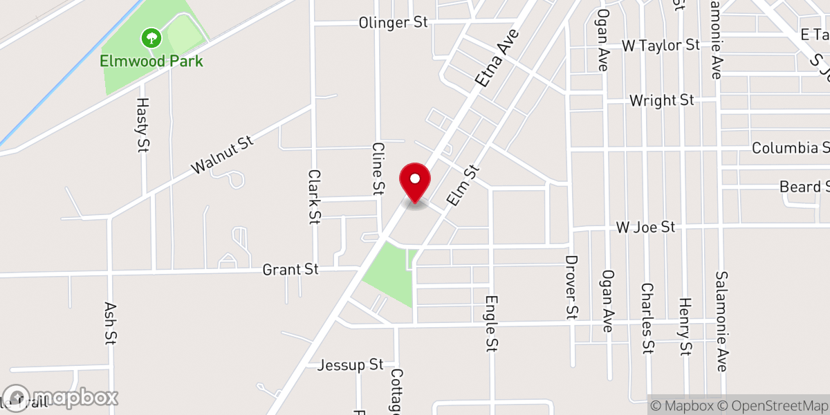 Map showing location of Hope Rising Church