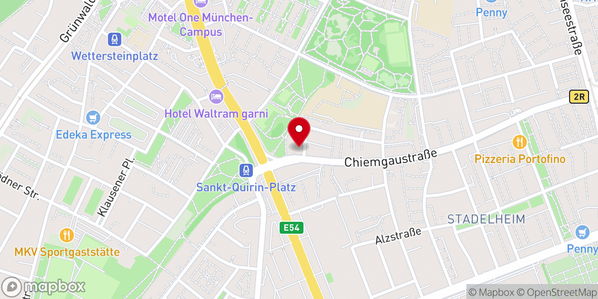 Map showing location of Philippuskirche - Evangelisch-Lutherische Kirchengemeinde München - Philippuskirche