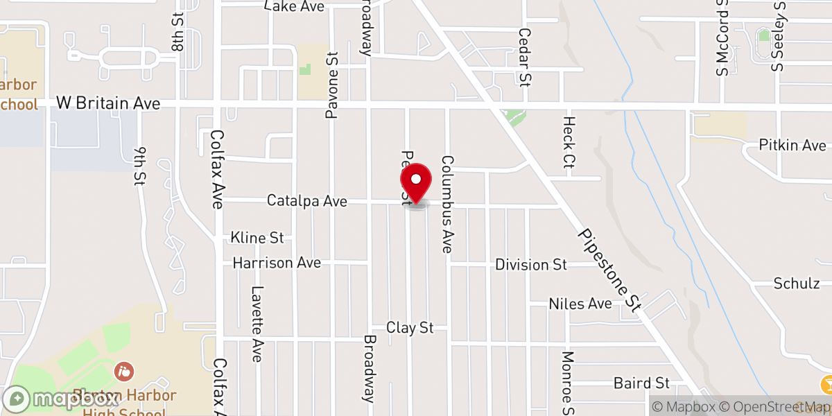 Map showing location of Catholic Community Center
