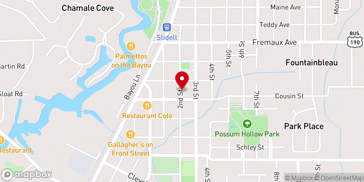 Map showing location of Starlight Missionary Baptist Church