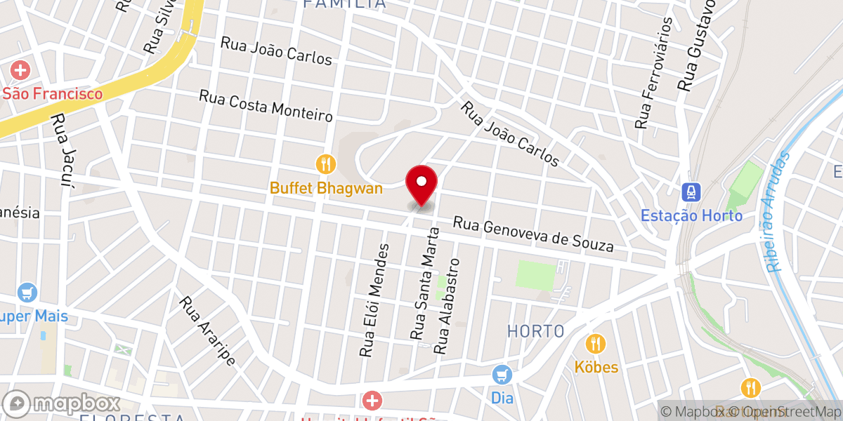 Map showing location of Sexta Igreja Presbiteriana de Belo Horizonte