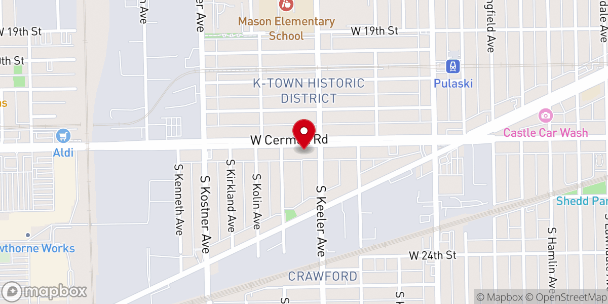 Map showing location of Shiloh Apostolic Deliverance Church