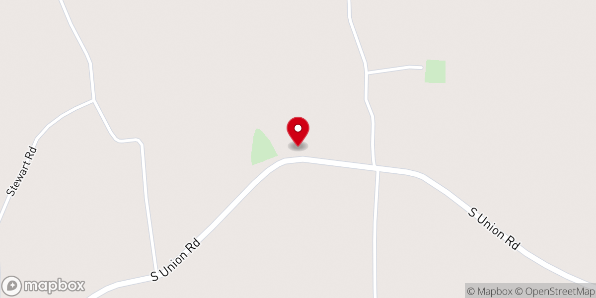 Map showing location of South Union United Methodist