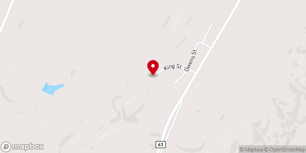 Map showing location of Mt Calvary Missionary Baptist