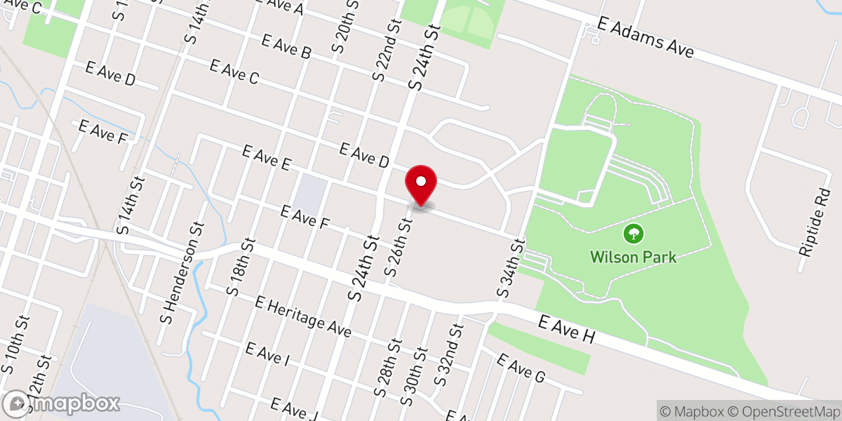 Map showing location of Reed Chapel Church of God Christ