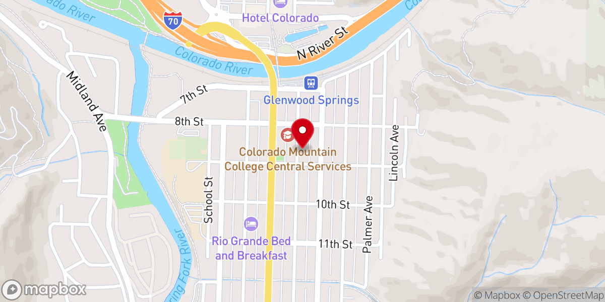 Map showing location of Western Slope Mennonite Fellowship