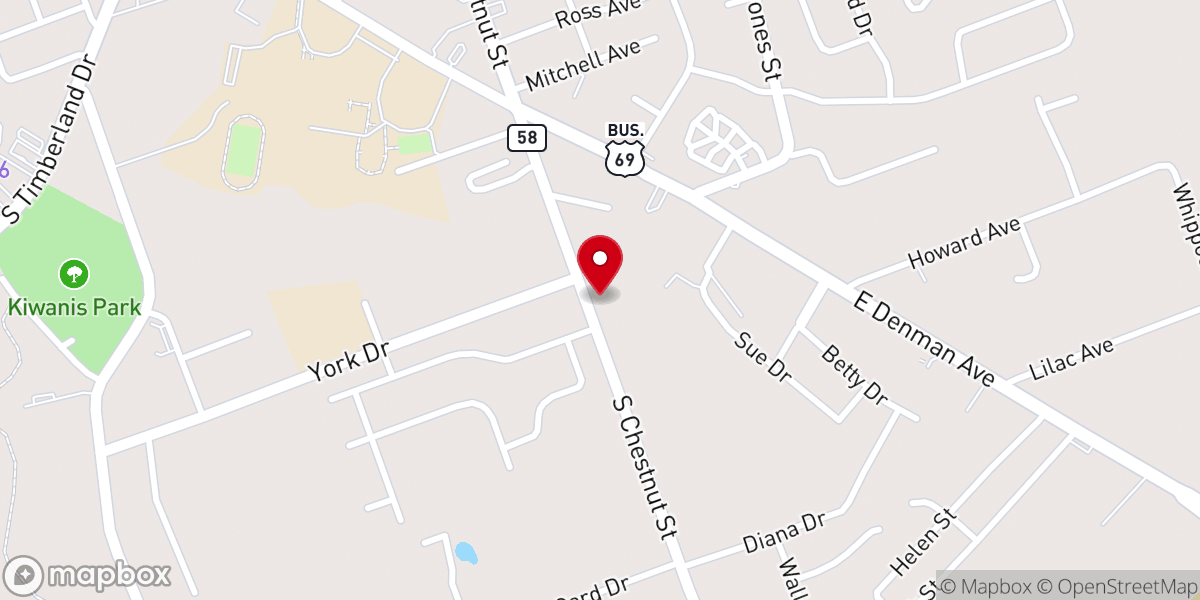 Map showing location of The Foundry Assembly of God