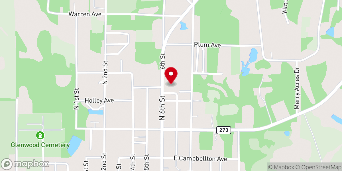 Map showing location of Grace Assembly At Chipley