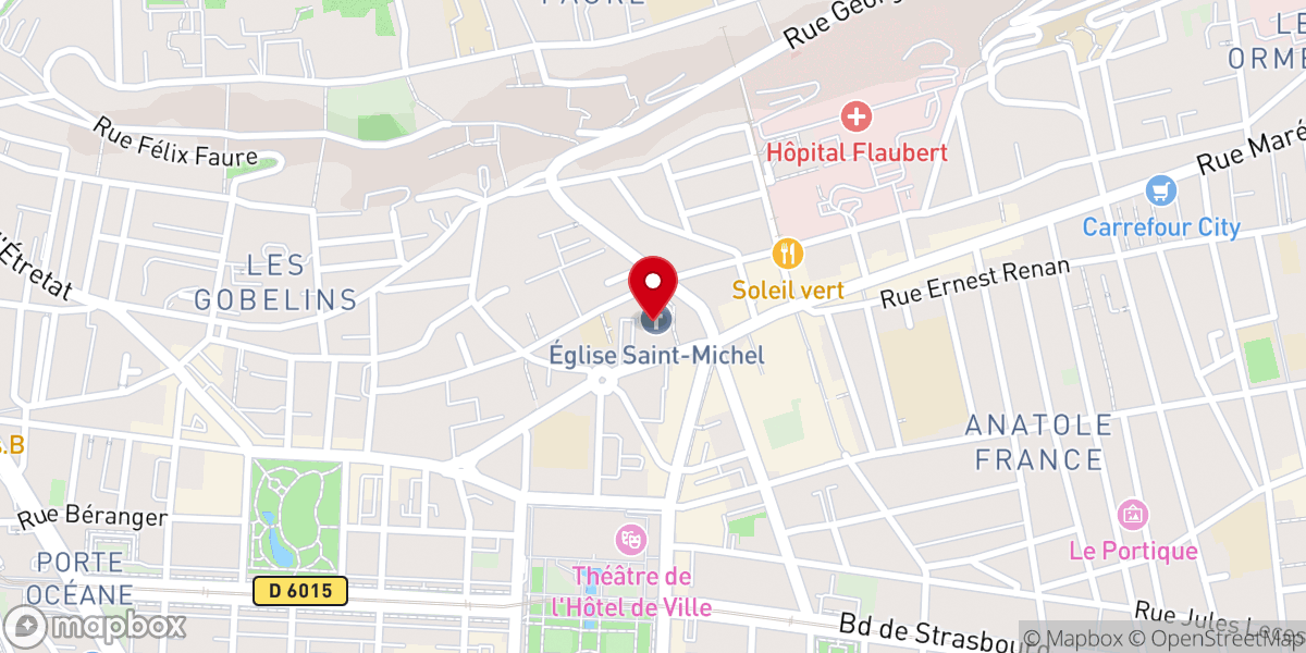 Map showing location of Église Saint-Michel - Paroisse Saint Yves de la Mer