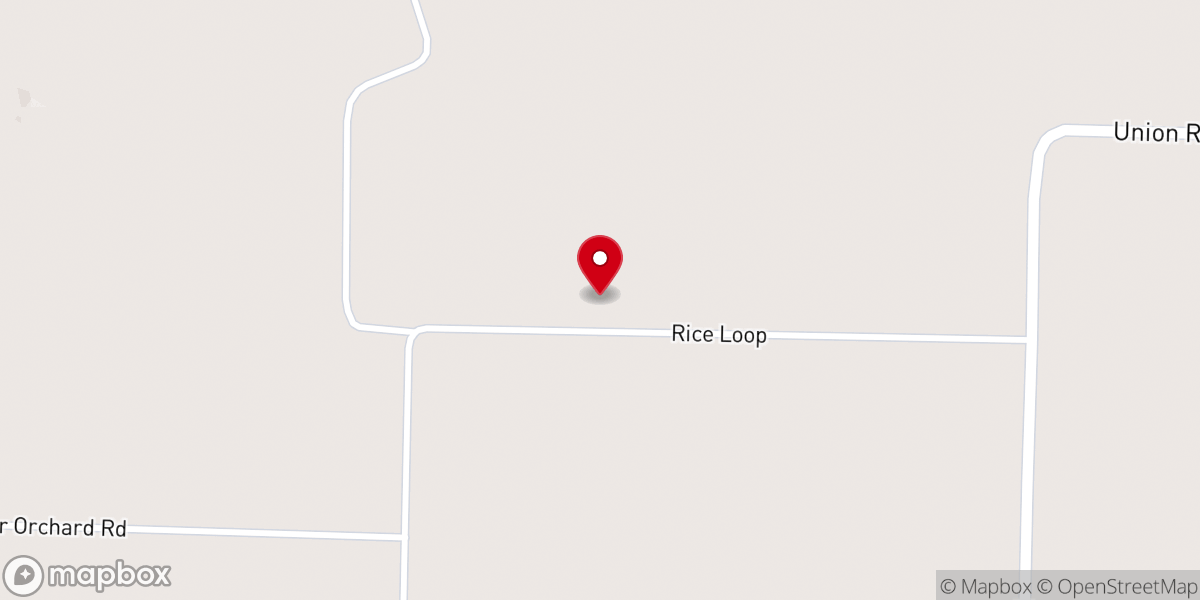 Map showing location of Hosanna Free Will Baptist Church