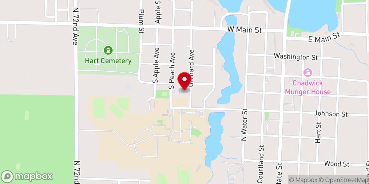 Map showing location of Saint Gregory's Parish