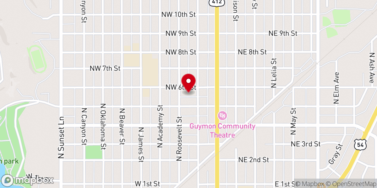 Map showing location of Victory Memorial Methodist Church