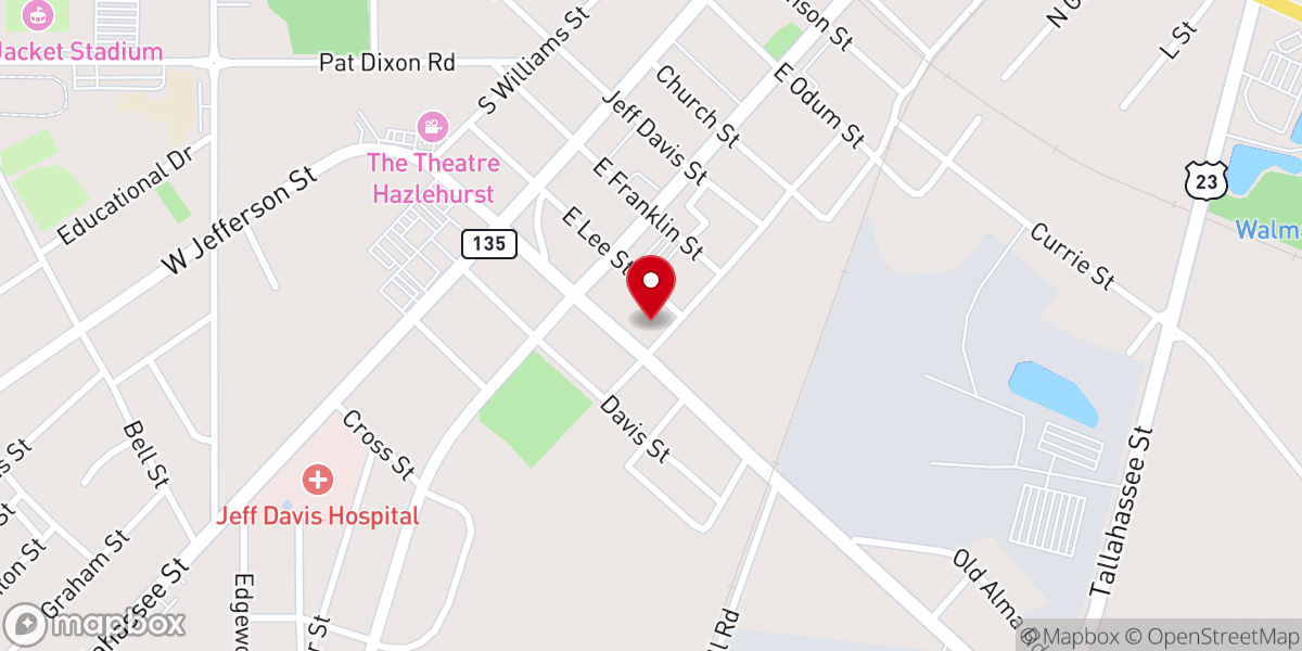 Map showing location of Southside Family Life Center