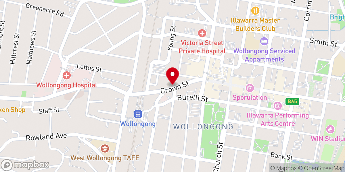 Map showing location of Battle Axe Throwing