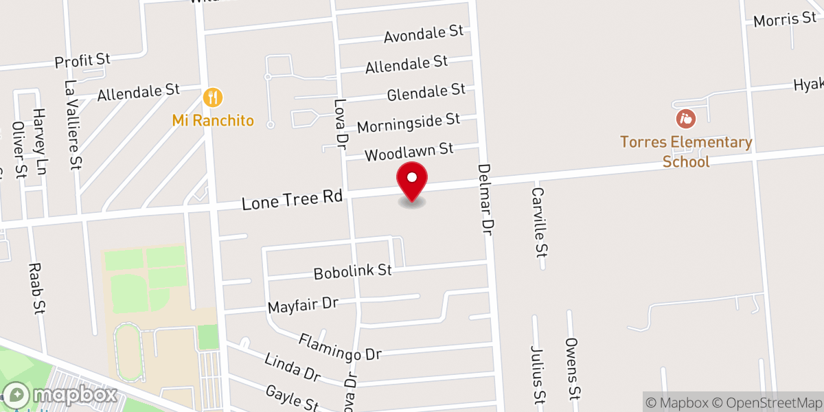 Map showing location of Iglesia Pentecostal Unida