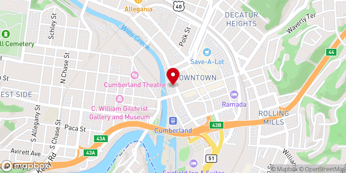 Map showing location of Friendship Haven Church