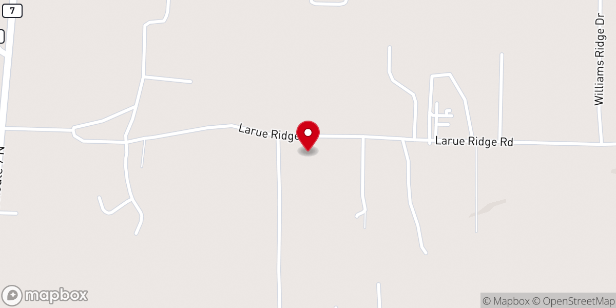 Map showing location of Pentecostal Church