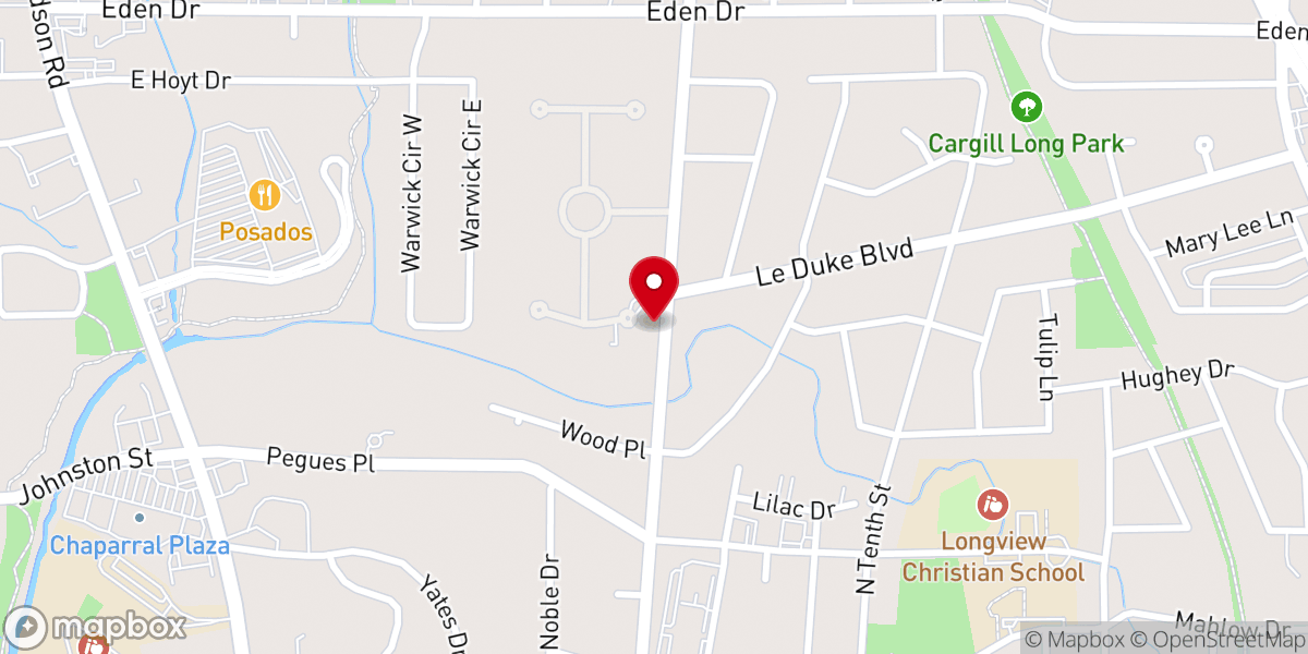 Map showing location of New Vision Christian Church Inc