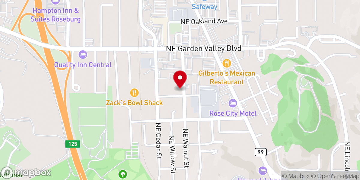 Map showing location of Rev. Shawna Webb