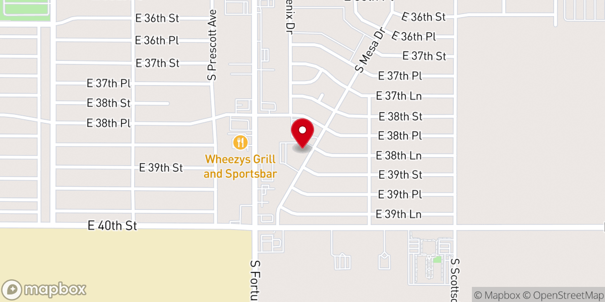 Map showing location of Freedom Church
