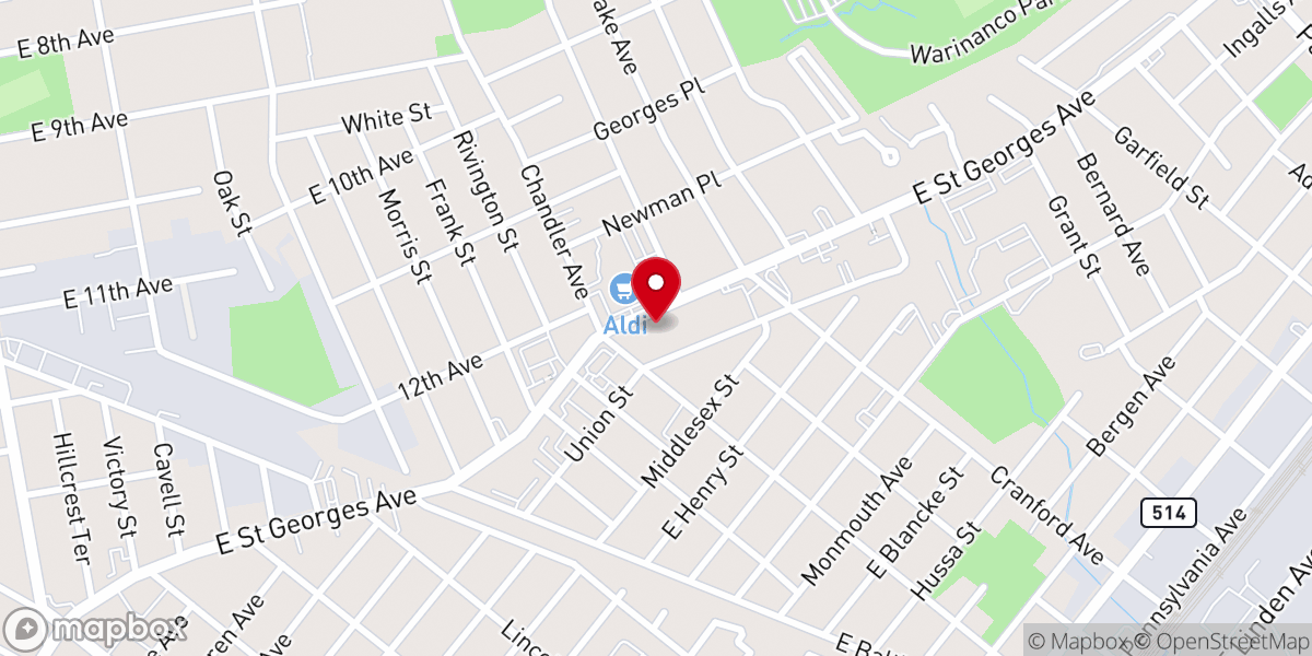 Map showing location of Steele Memorial FBH Church