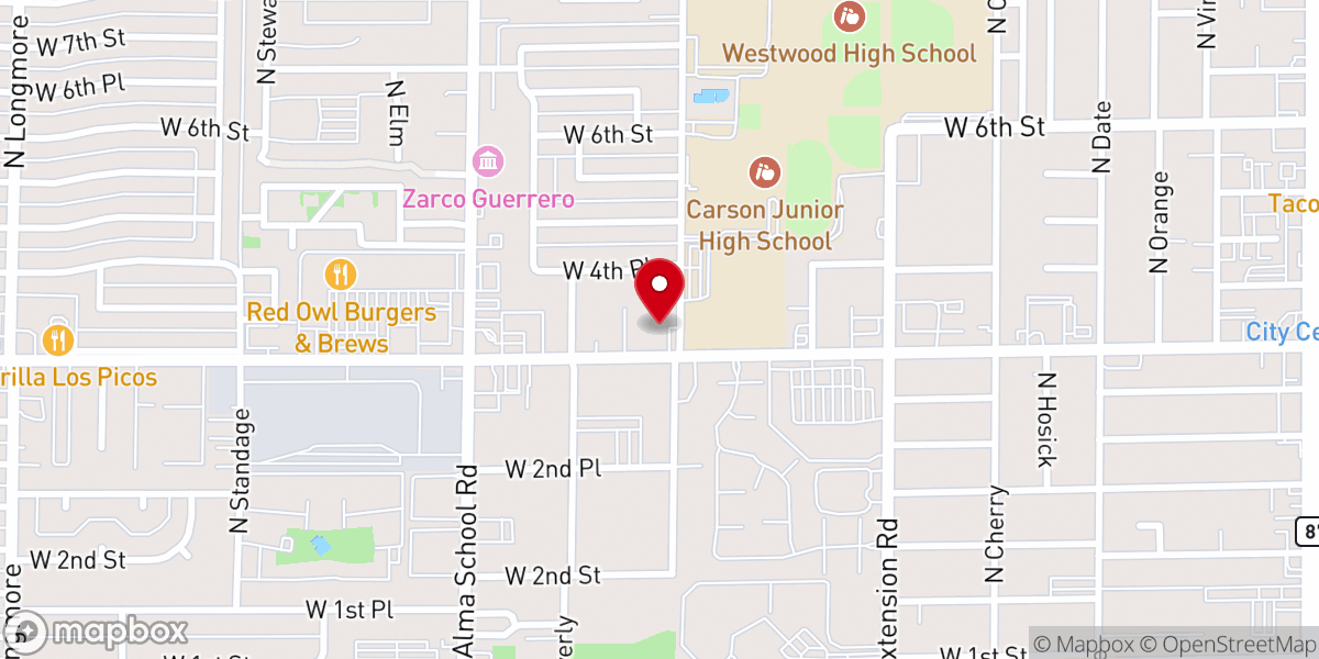 Map showing location of Church of God