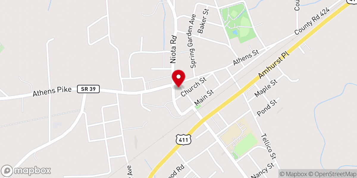 Map showing location of Englewood United Methodist Church