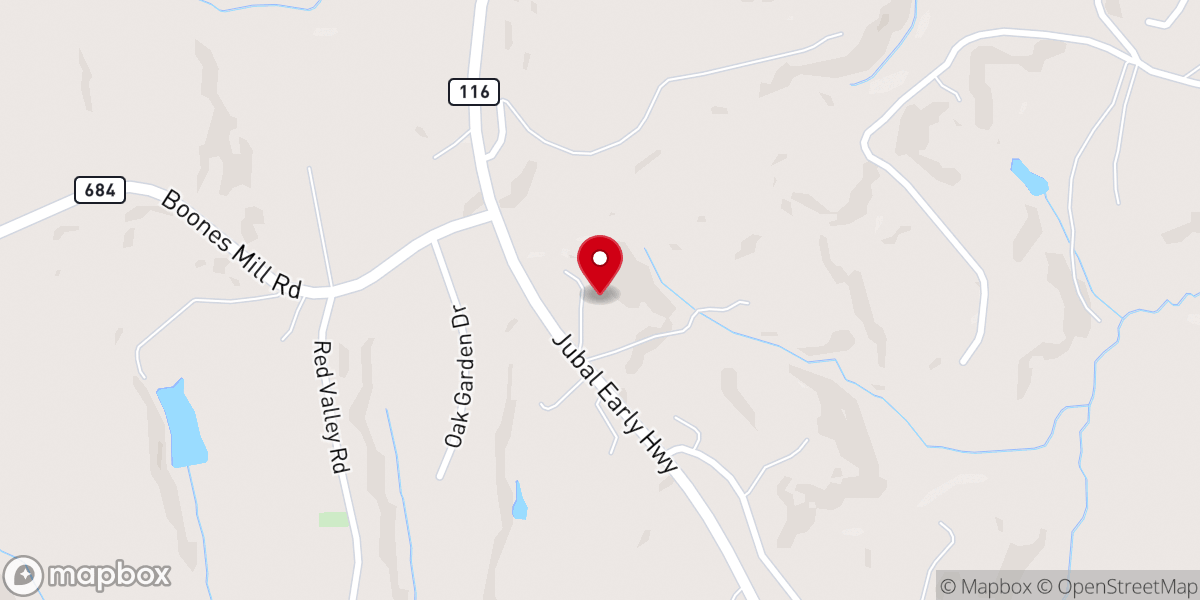 Map showing location of Gethsemane Baptist Church