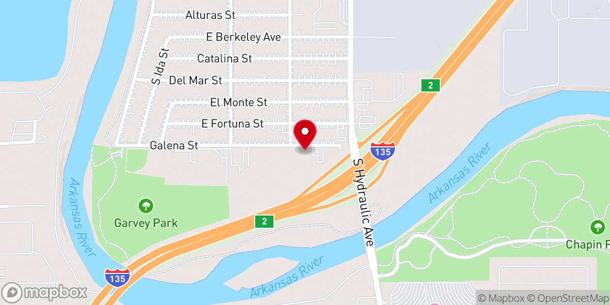 Map showing location of South City Baptist Church