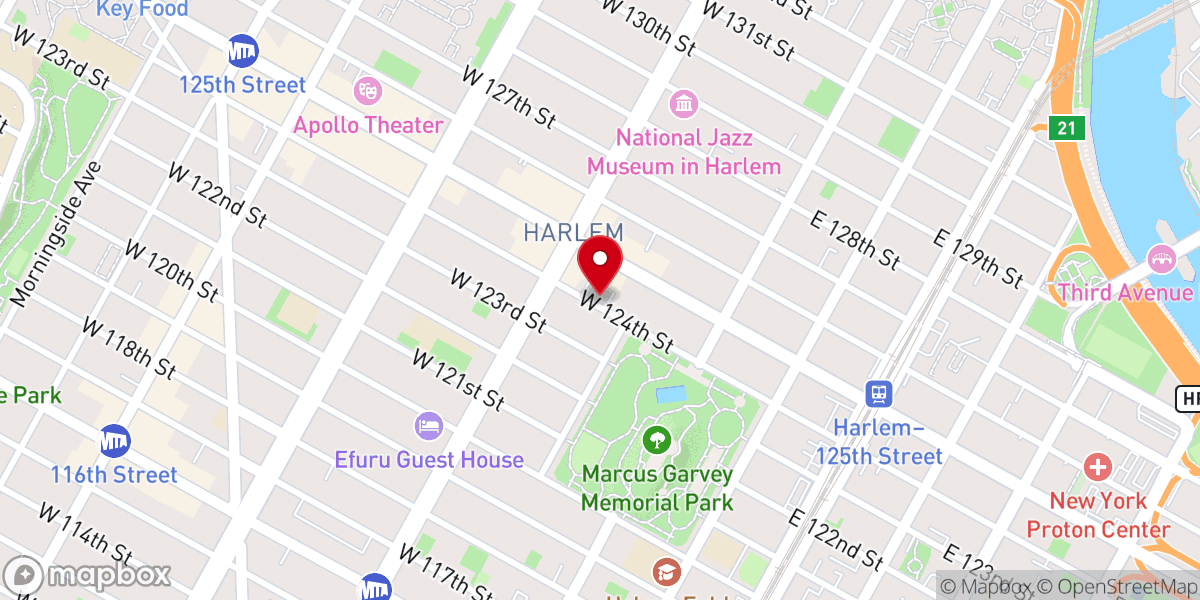 Map showing location of Sisters Outreach Inc