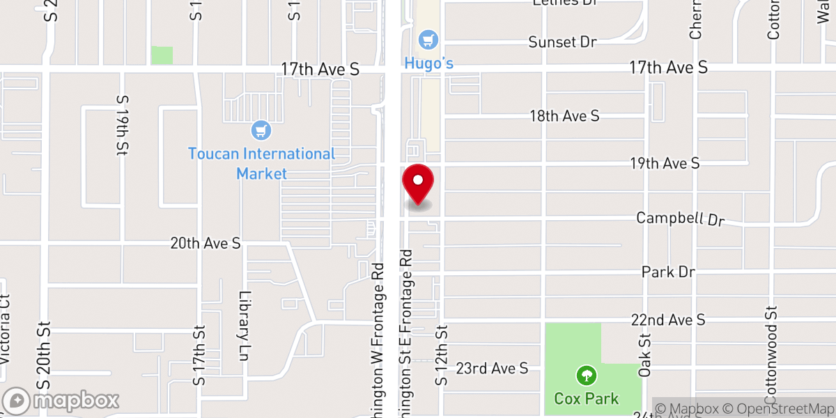 Map showing location of Calvary Community Church of God