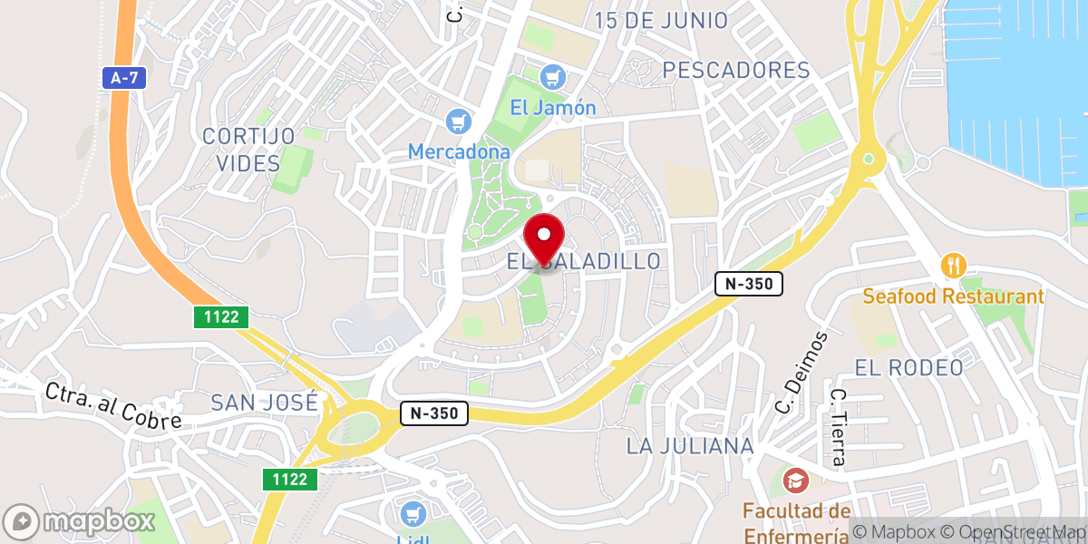 Map showing location of Parroquia De Santa María Del Saladillo