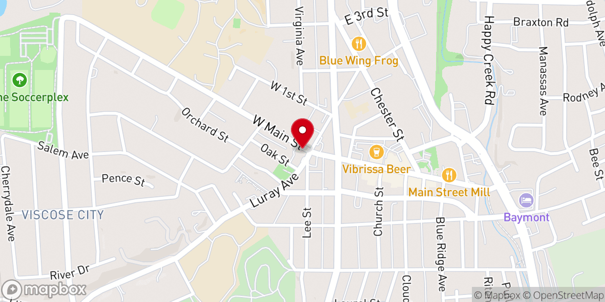 Map showing location of Saint John the Baptist Historic Chapel