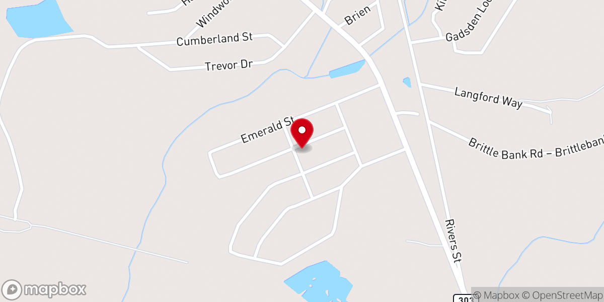 Map showing location of New Life Umc's Parsonage