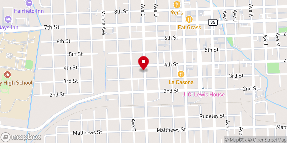 Map showing location of Jesus Freewill Holy Temple Church