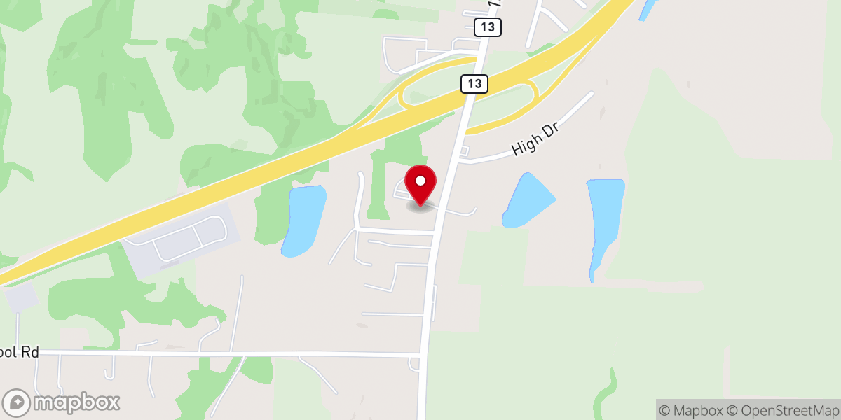 Map showing location of Lexington United Methodist Church