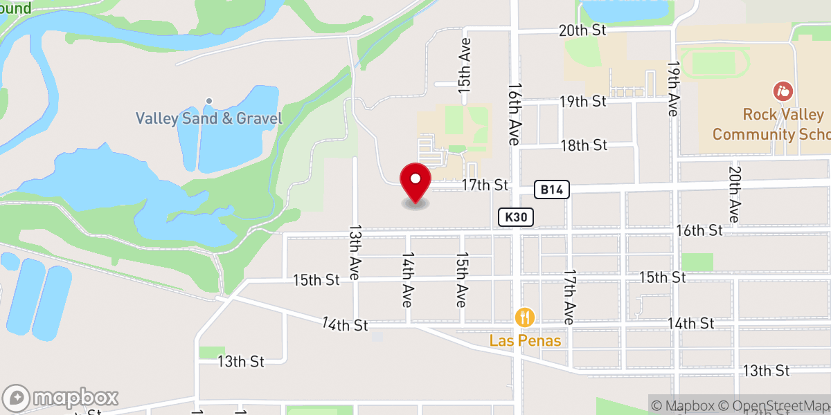 Map showing location of First Christian Reformed Church