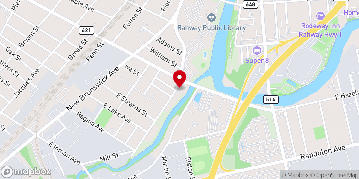 Map showing location of Progressive Baptist Church