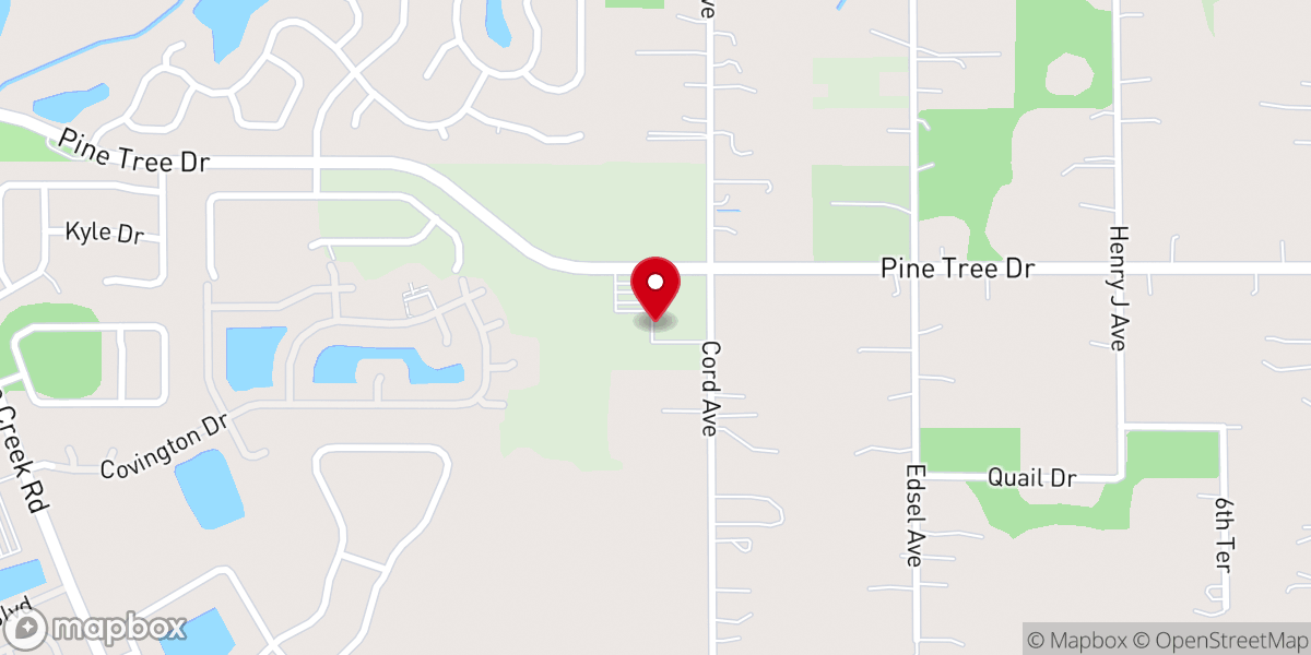 Map showing location of Canoe Creek Christian Church